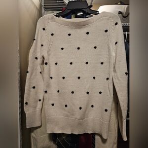LOFT Cream Boatneck Sweater